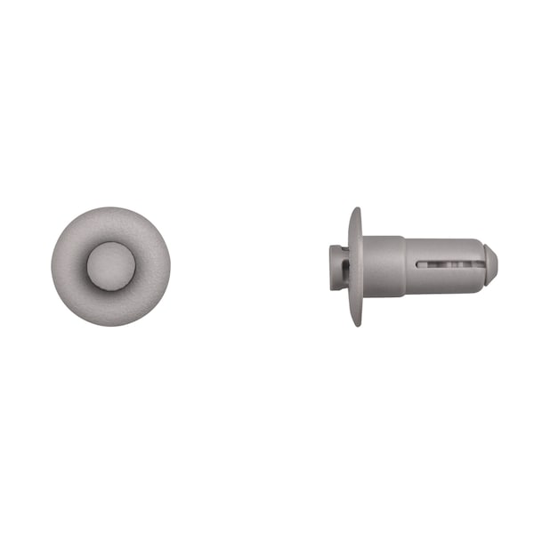 Disco Gray Dash Push Type Retainers 9mm Hole 22mm Stem L PK25 15517PK - main