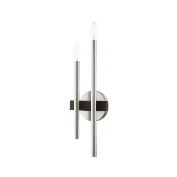Livex Lighting Brushed Nickel with Bronze Accents Sconc 15582-91 - main
