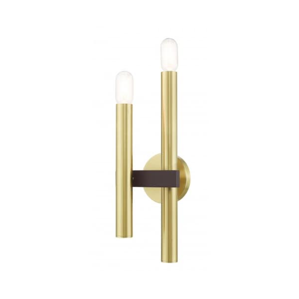 Livex Lighting Satin Brass with Bronze Accents Sconce, 2 15832-12 - main