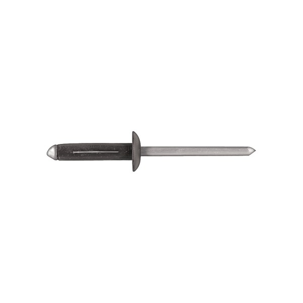 Disco Blk Alum Wheel Mldg Rivets 3/16" Dia, Flanged Head, 3/16 in Dia., Aluminum Body 1609PK100 - main