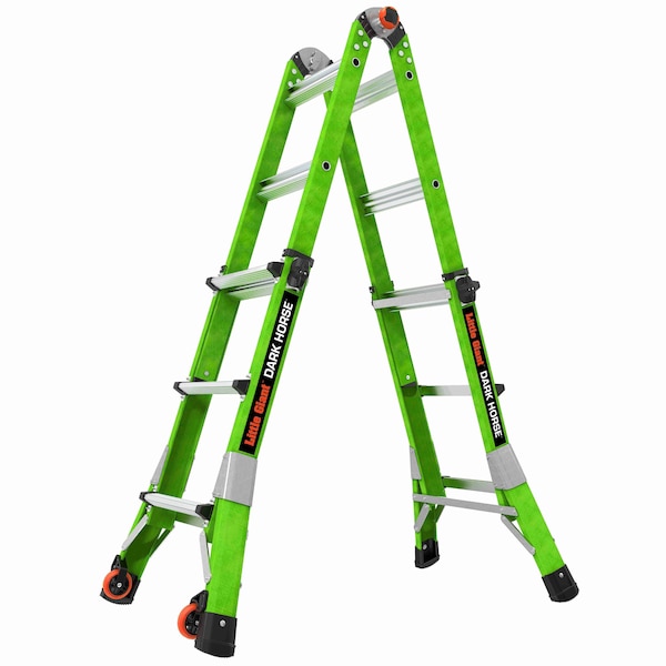 Little Giant Ladders Fiberglass Articulated Extendable Ladder, 93 in, Fiberglass, 300 lb Load Capacity 16113-001 - main