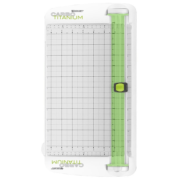 Westcott Paper Trimmers, 12" Carbo Titanium Wide Trimmer 10 Sheets
