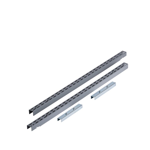 Triton Products Vertical Hang Rail W/ Mounting Hardware, Epoxy Coated Steel, Gray, 63" L 1701 - main