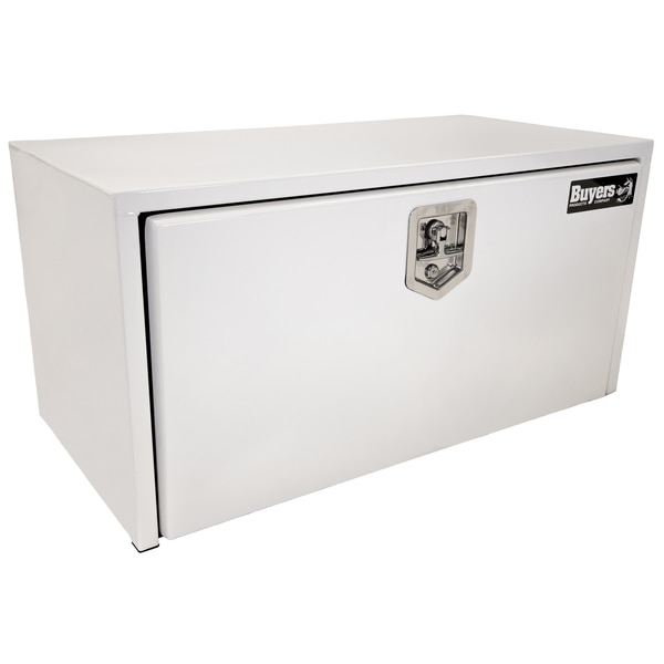 Buyers Products Truck Box, Underbody, Steel, 24"W, White, 4.5 cu. ft. 1702400