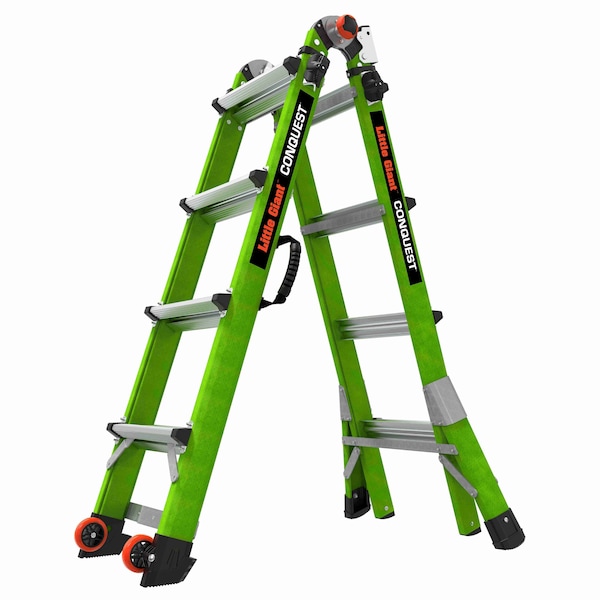 Conquest 2.0 Lightweight Ladder, 217 in, Fiberglass, 300 lb Load Capacity 17117-001 - main