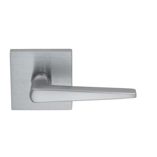 Omnia Lever Square Rose Priv 2-3/8" BS T 1-3/8" Door Satin Chrome 171 171S/00.PR3 - main