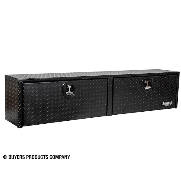 Buyers Products 16x13x72 Textured Matte Black Diamond Tread Aluminum Topsider Truck Box 1722551 - main
