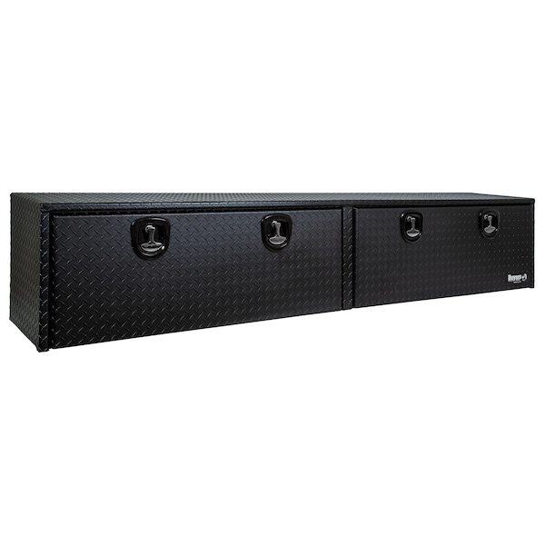 Buyers Products 18x16x96 Textured Matte Black Diamond Tread Aluminum Topsider Truck Box 1722568 - main