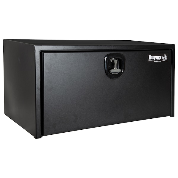 Buyers Products 18x18x36 Inch Textured Matte Black Steel Underbody Truck Box with 3-Point Latch 1732505 - main