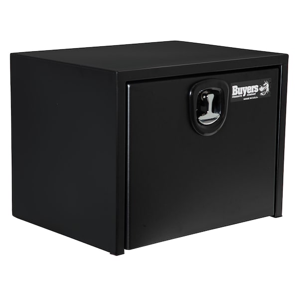 Buyers Products 18x18x48 Inch Textured Matte Black Steel Underbody Truck Box With 3-Point Latch 1732510 - main
