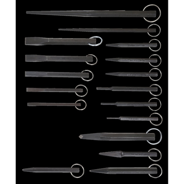 Williams Williams Punch and Chisel Set, 17 pcs. PC17TH Zoro