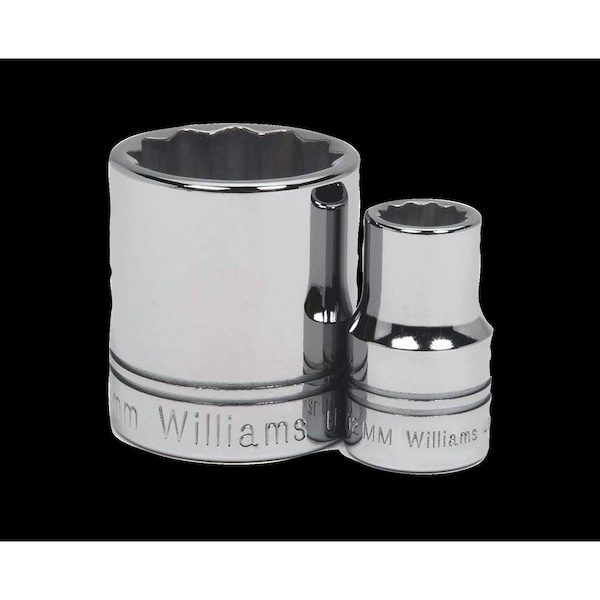 12 Point 17mm Williams STM-1217 1/2 Drive Shallow Socket 12 Point 17mm Williams STM-1217 1/2 Drive Shallow Socket