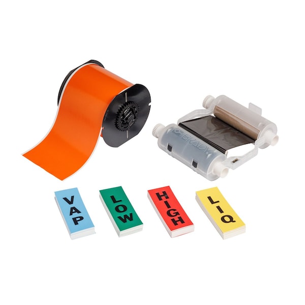 Brady Pipe Marker Label Kit, Label Tape Roll, 176221 176221 - main