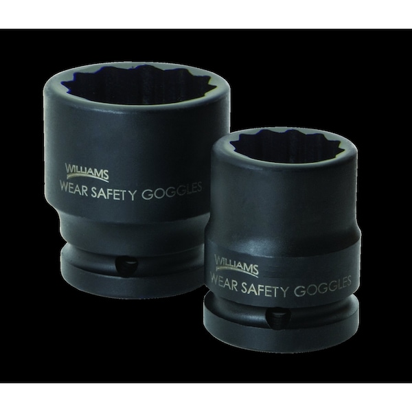 Williams 3/4" Drive Impact Socket Black Industrial, 3/4" D, 13/16 12Pt 38426 - main