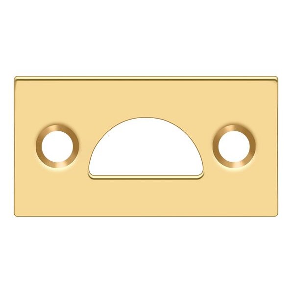 Deltana Mortise Strike, Solid Brass Lifetime Brass 178MSTCR003 - main