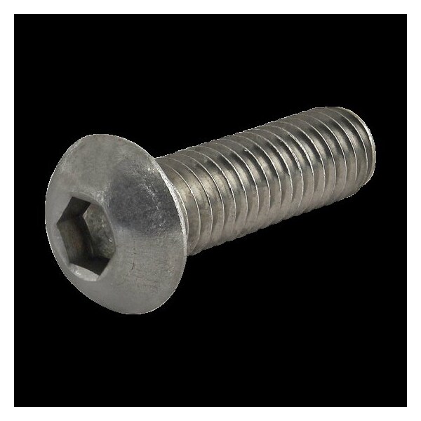 80/20 M6-1.00 Socket Head Cap Screw, Button, Plain Stainless Steel, 20 mm Length 17-6320 - main