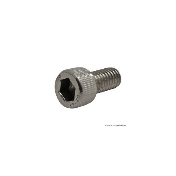 80/20 M6-1.00 Socket Head Cap Screw, Plain Stainless Steel, 12 mm Length 17-6512 - main
