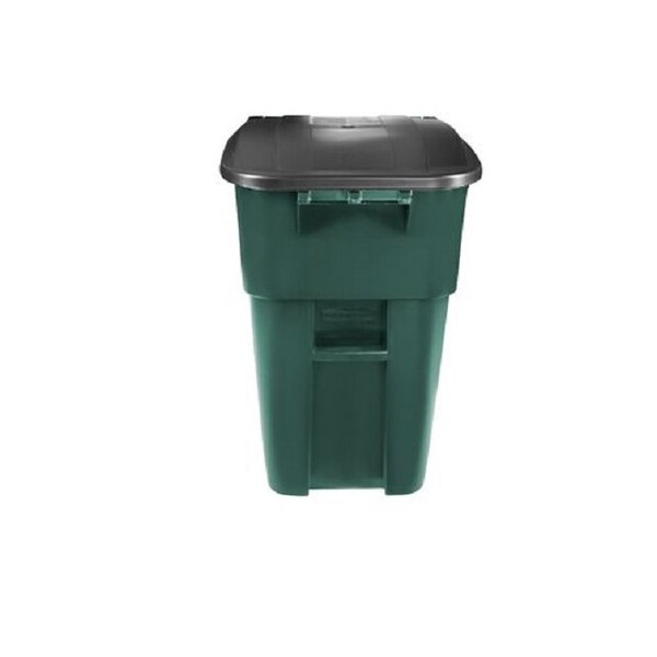 thumbnail interactive-video image 1 of Rubbermaid Commercial 32 Gal Round Trash Can – Orange – Indoor/Outdoor – Plastic, No Lid – 2119308 1 of 4