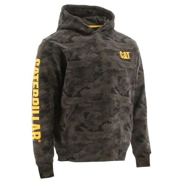 Cat Workwear Trademark Banner Hooded Sweatshirt, Nigh 191070911790 Zoro