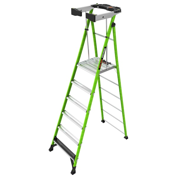 Little Giant Ladders 6 ft Fiberglass Platform Stepladder, 375 lb Capacity 19306 - main