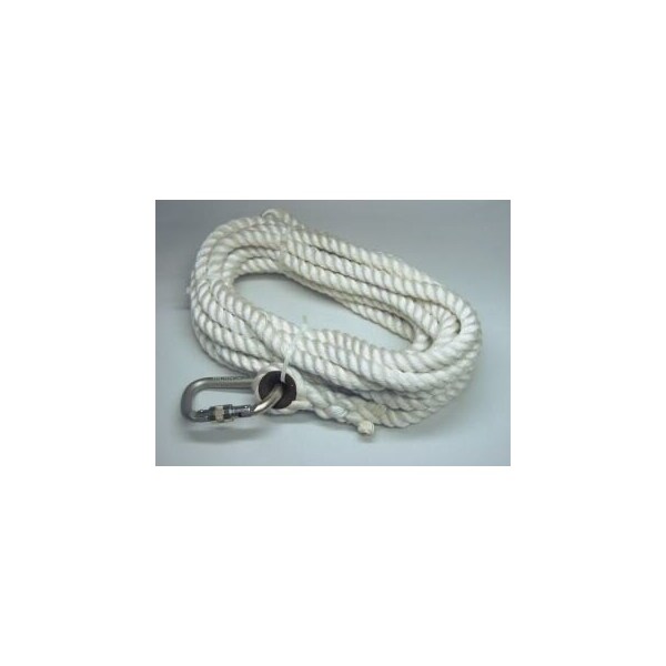 Honeywell Miller 50-Ft. Length, 1 Thimble And 1 Carabiner, 5/8-In. Nylon 194R-2/50Ftwh 194R-2/50FTWH - main