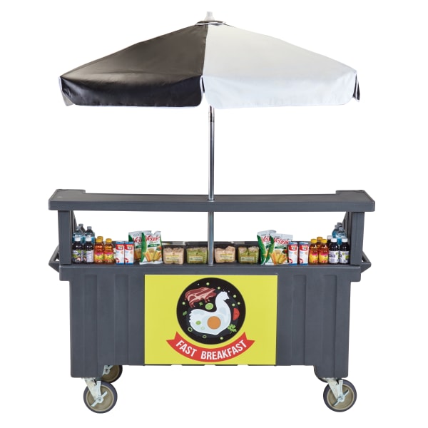 Cambro Camcruiser 4 Food Pan Wells With Umbrell EACVC724191 - main