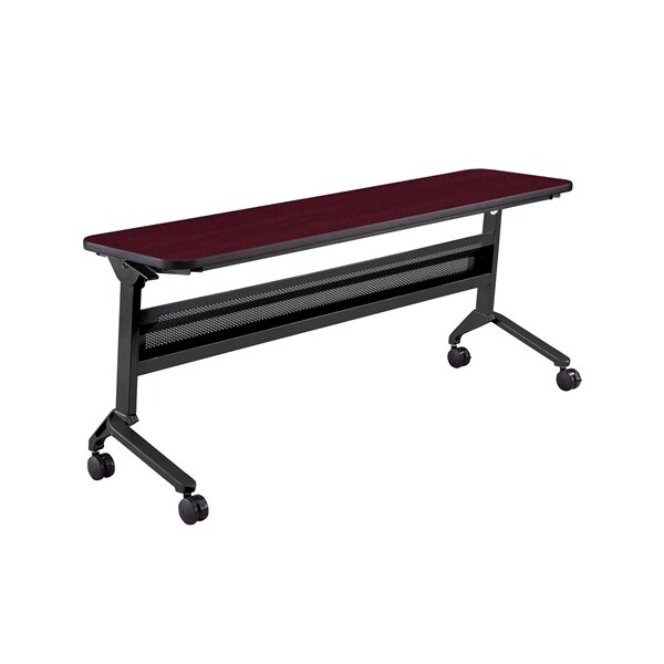 Safco Rectangle Flip-N-Go 18 x 72" Rectangular Training, 72 W, 18 L, 29 H, Laminate Top Top LF1872TSRMH - main