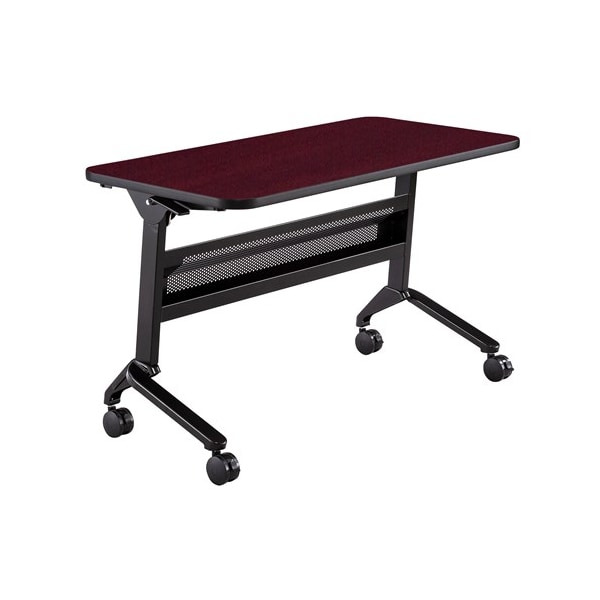 Safco Rectangle Flip-N-Go 24 x 48" Rectangular Training, 48 W, 24 L, 29 H, Laminate Top Top LF2448TSRMH - main