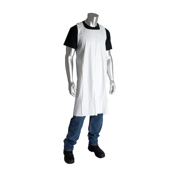 Pip Pot Sink Vinyl Apron, 75 Mil, White, PK12, Vinyl (PVC), White, 36 in, 35 x 36 in 200-08001 - main