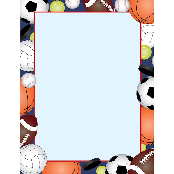 Great Papers Stationery Letterhead, Team Sports, PK80 2015030 - main