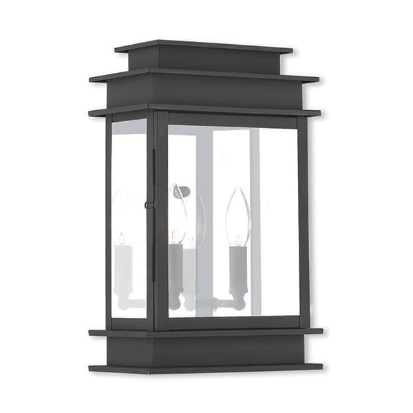 Livex Lighting Princeton 2 Light Black Outdoor Wall Lantern 2016-04 - main
