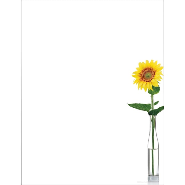 Great Papers Stationery Letterhead, Sunflower D, PK80 2020148 - main