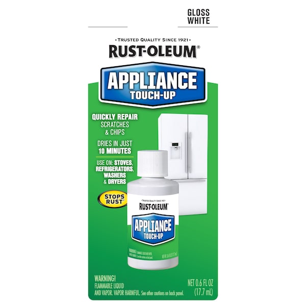 RustOleum Appliance Touch Up Paint, White, 0.6 oz. 203000 Zoro
