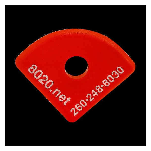 80/20 End Cap Red W/Push-Ins 1517 2035RED - main