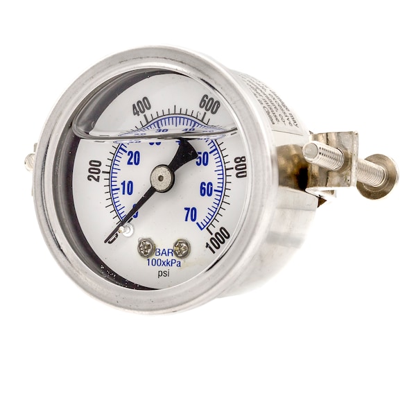 Pic Gauges 1 1/2 in Dial, 1/8 in NPT Male Center Back Location, Stainless Steel Case Material 203L-158O - main