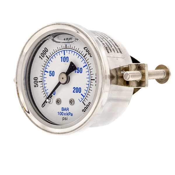 Pic Gauges 1 1/2 in Dial, 1/8 in NPT Male Center Back Location, Stainless Steel Case Material 203L-158P - main