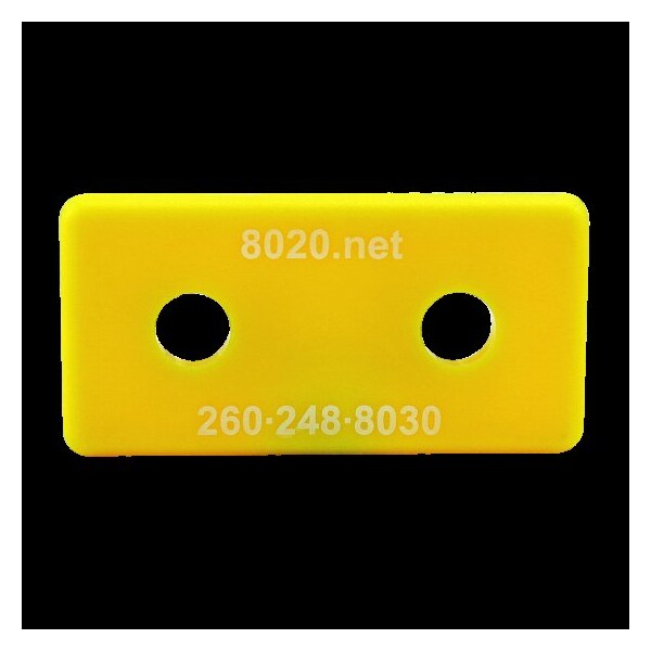 80/20 End Cap Yellow W/Push-Ins 1530/1530-Lite 2045YEL - main