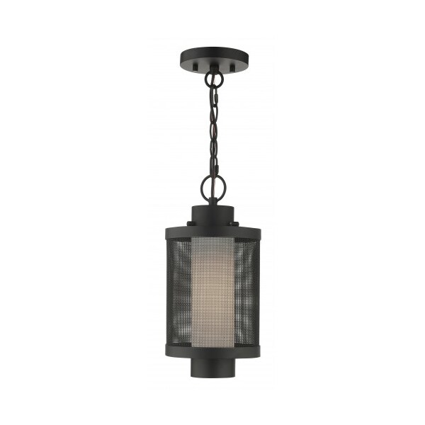 Livex Lighting Textured Black Outdoor Pendant Lantern, 1 20685-14 - main