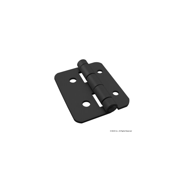 80/20 Blk 10S To 15S Aluminum Transition Hinge 2084-BLACK | Zoro