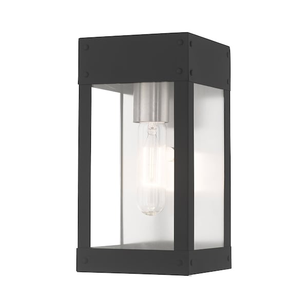 Livex Lighting Barrett 1 Light Scandinavian Gray Outdoor Wall Lantern 20871-76 - main
