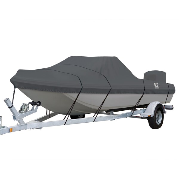 Classic Accessories StormPro Heavy Duty Tri-Hull Outboard Cover, 14 ft 6 in - 15 ft 6 in L 20-387-090801-RT - main