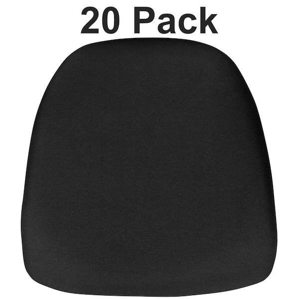 Flash Furniture Hard Black Fabric Chiavari Chair Cushion, PK20 20-BH-BLACK-HARD-GG - main
