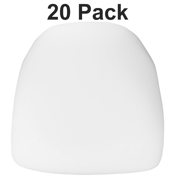 Flash Furniture Hard White Fabric Chiavari Chair Cushion, PK20 20-BH-WH-HARD-GG - main