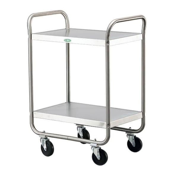 Lakeside Tubular Frame Stainless Steel 2-Shelf Cart;500 lb Capacity, 15-1/2"x24" 210 - main
