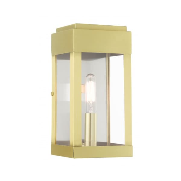 Livex Lighting Satin BrassOutdoor ADA Wall Lantern, 1 Li 21231-12 - main