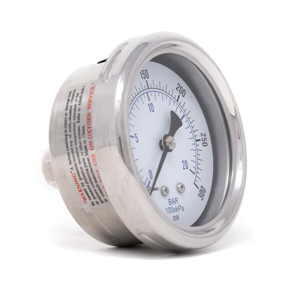 Pic Gauges 2 1/2 in Dial, 1/4 in NPT Male Center Back Location, Stainless Steel Case Material 212D-254H - main