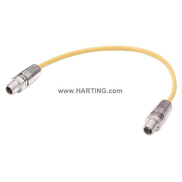 Harting Cordset, 5m, Yellow, 26 AWG 21330505855050 - main