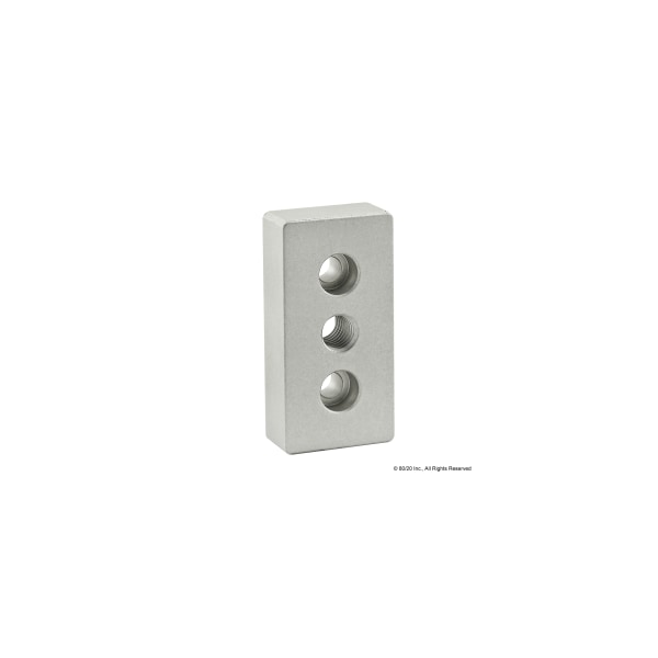 80/20 Base Plate 15S, 1.5x3", 1/2-13, Tap In Ctnr 2135 - main