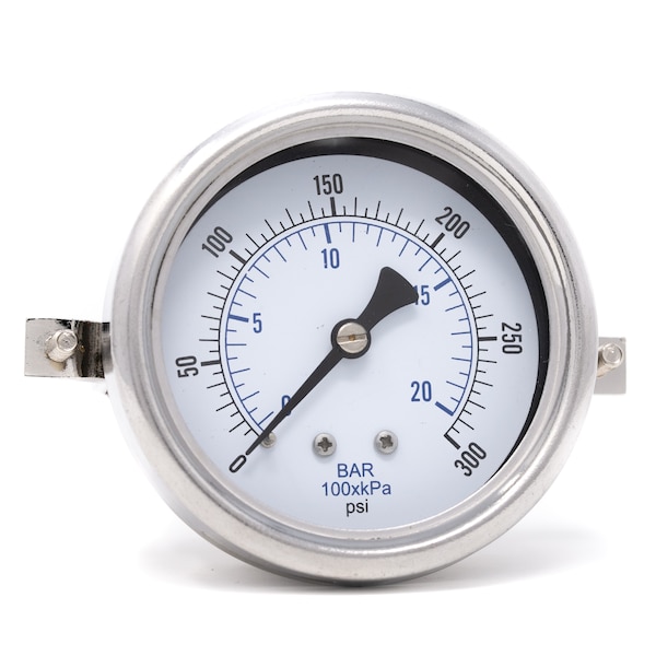 Pic Gauges 2 1/2 in Dial, 1/4 in NPT Male Center Back Location, Stainless Steel Case Material 213D-254H - main