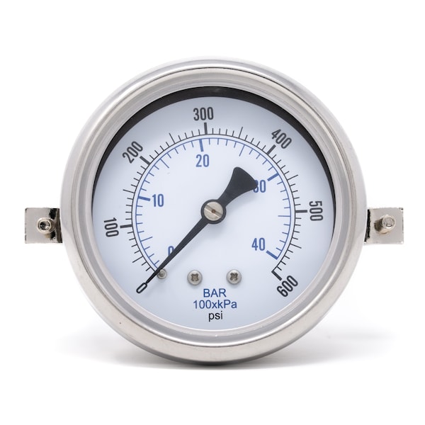 Pic Gauges 2 1/2 in Dial, 1/4 in NPT Male Center Back Location, Stainless Steel Case Material 213D-254K - main